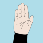 padi hand signals stop