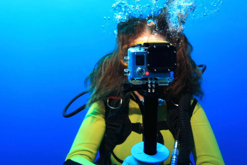 Professional underwater camera