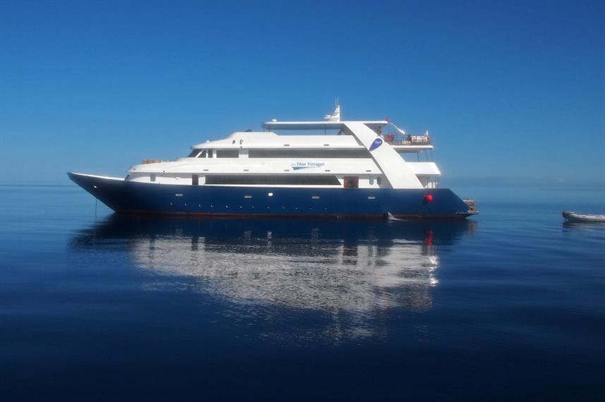 Blue Voyager Liveaboard at Sea.