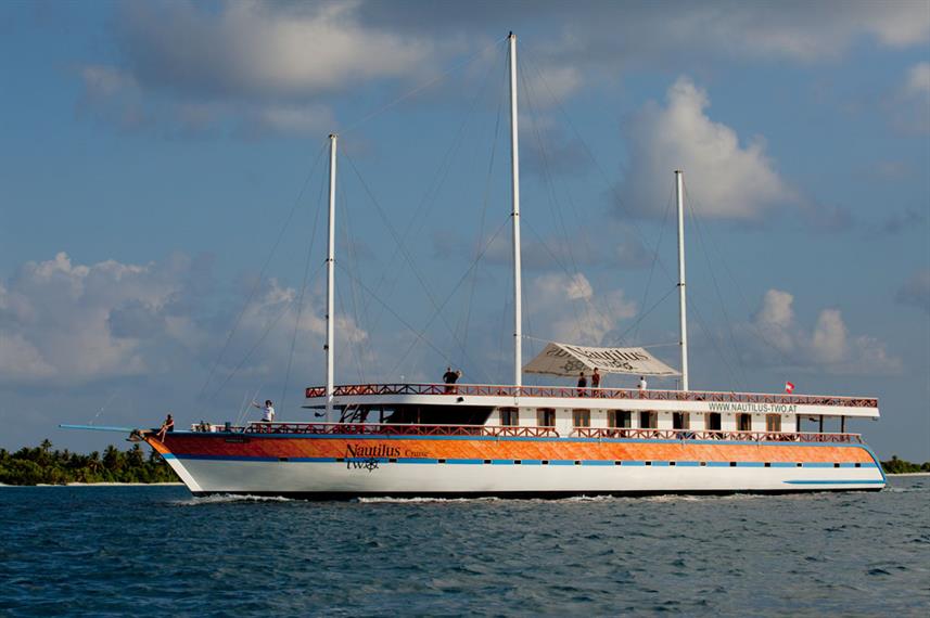 Nautlius Two liveaboard at sea.