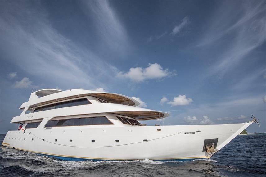 The liveaboard of Princess Rani.