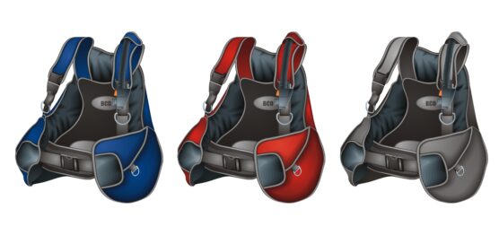 Range of colours for the best back inflate bcd