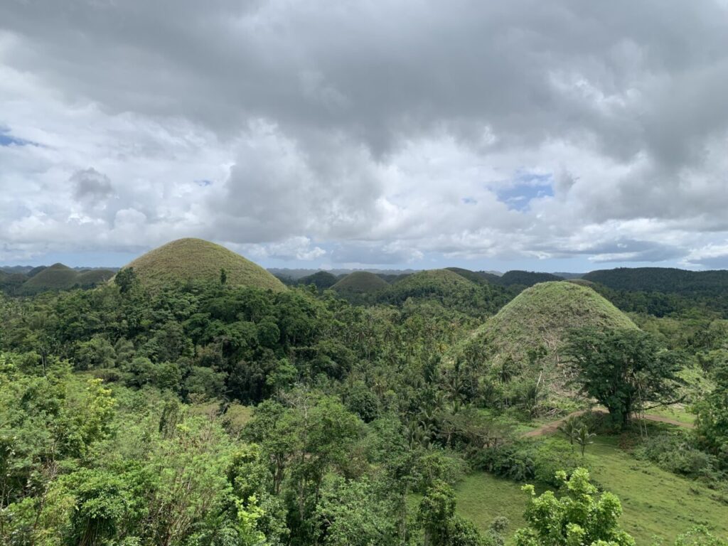 Chocolate hills of Bohol.