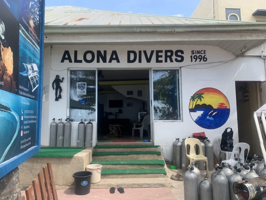 Alona Divers dive centre of Panglao, Bohol, Philippines.
