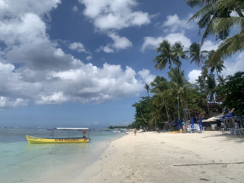 Alona beach of bohol.