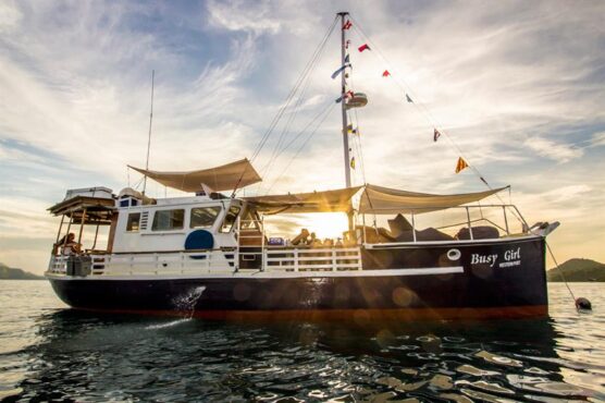 Busy Girl liveaboard at sea