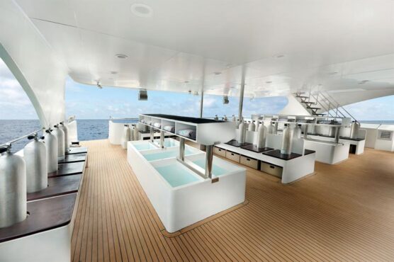 Dive deck of the Gaia Love