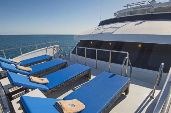 Small sun deck area of Maldives Aggressor