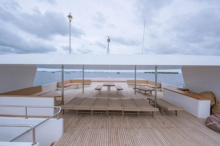 Close up of Adora's sundeck