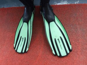 Mares avanti fins red background gear